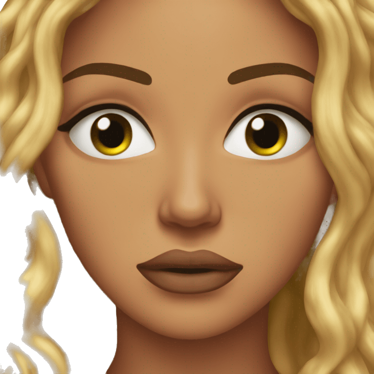 Beyoncé crying, upset emoji