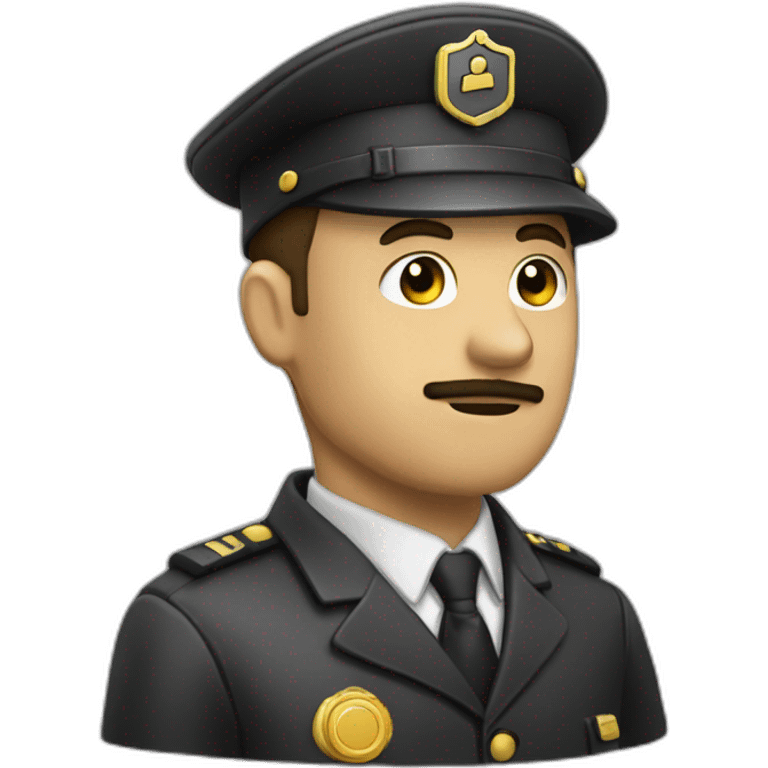 cybersecurity stationmaster with whistle emoji