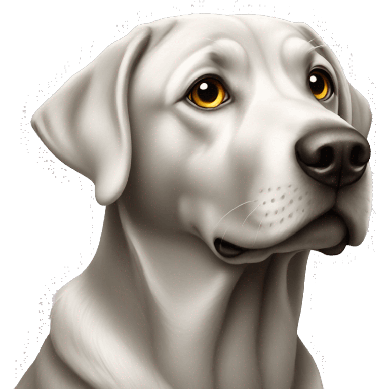 Silver Labrador  emoji