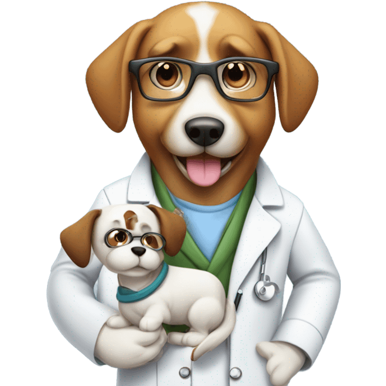 Pharmacist on a dog emoji