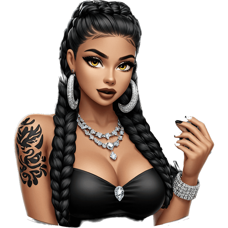 dark beauty in jewelry emoji