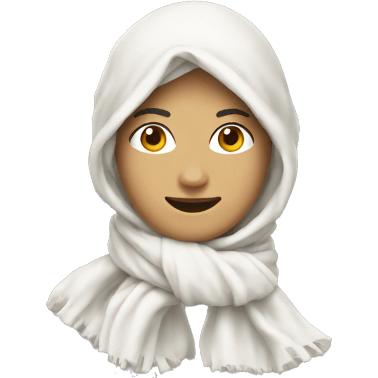 white scarf  emoji