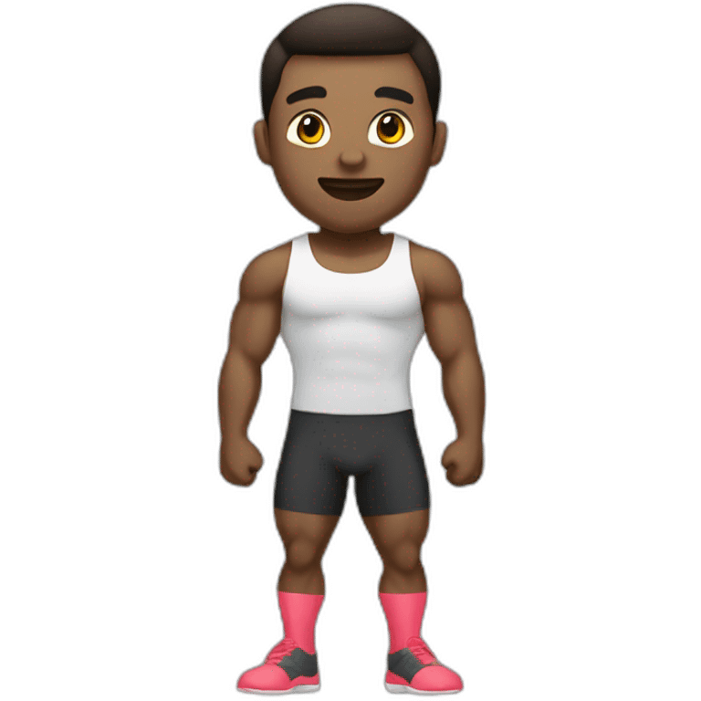 man light tone weightlifter emoji