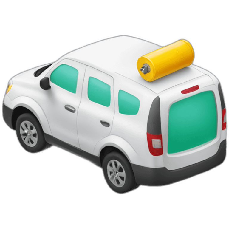 Battery delivery by car emoji