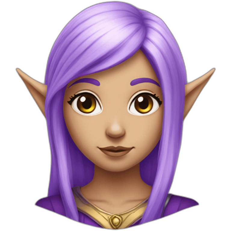 elf-girl-purple-hair-and-pointy-ears emoji