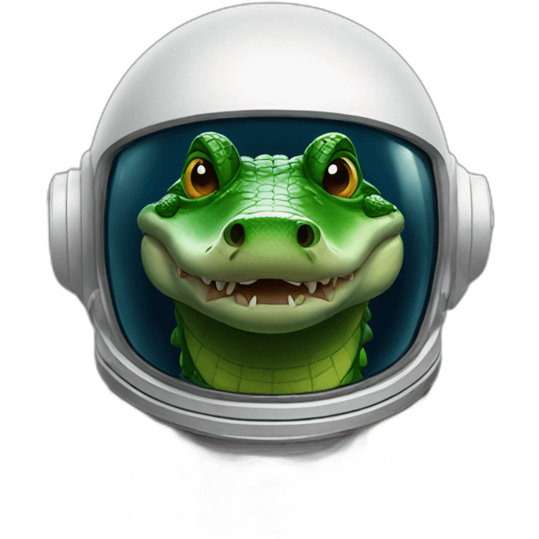 alligator in an astronaut helmet emoji