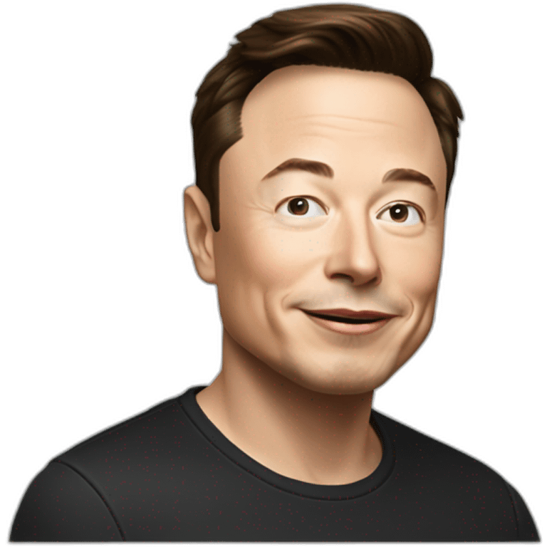 Elon musk laugth  emoji