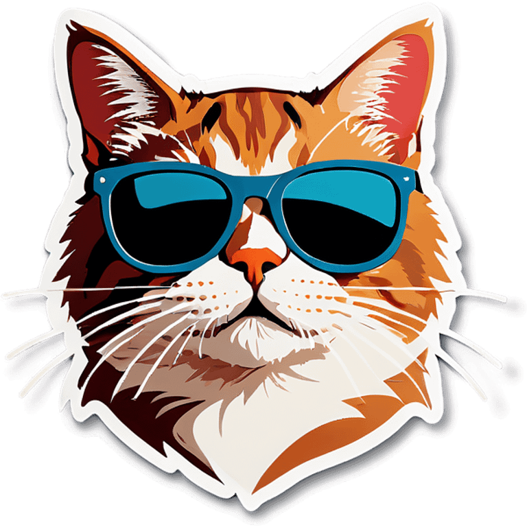 Cat with sunglasses emoji