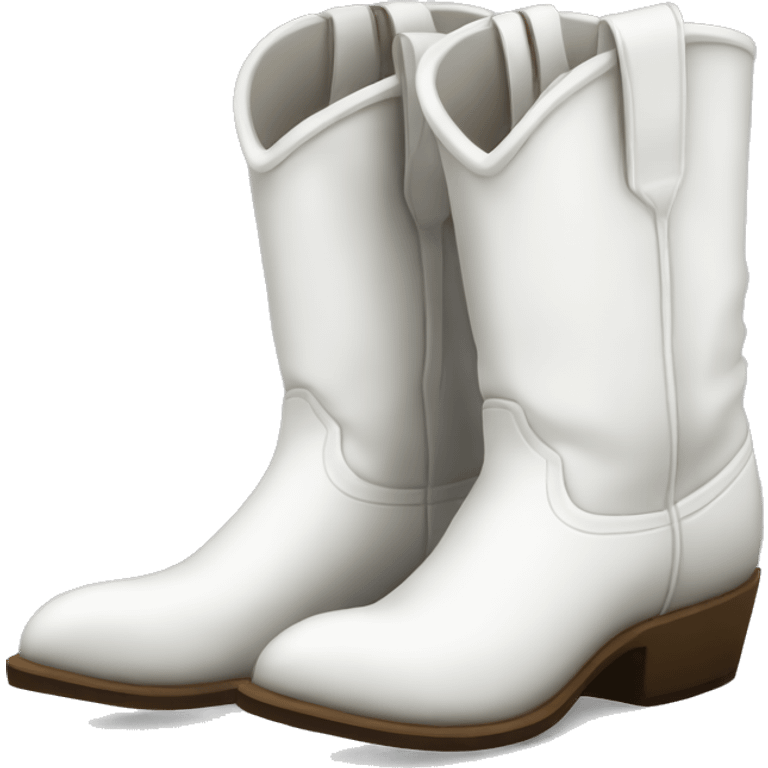 White cowboy boots emoji