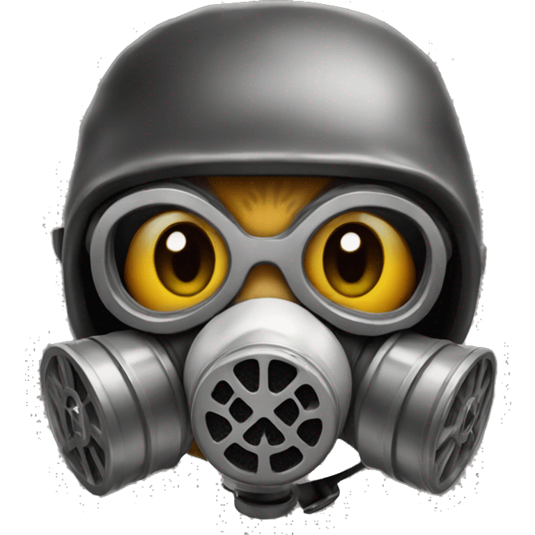 Kitty with Gas Mask emoji