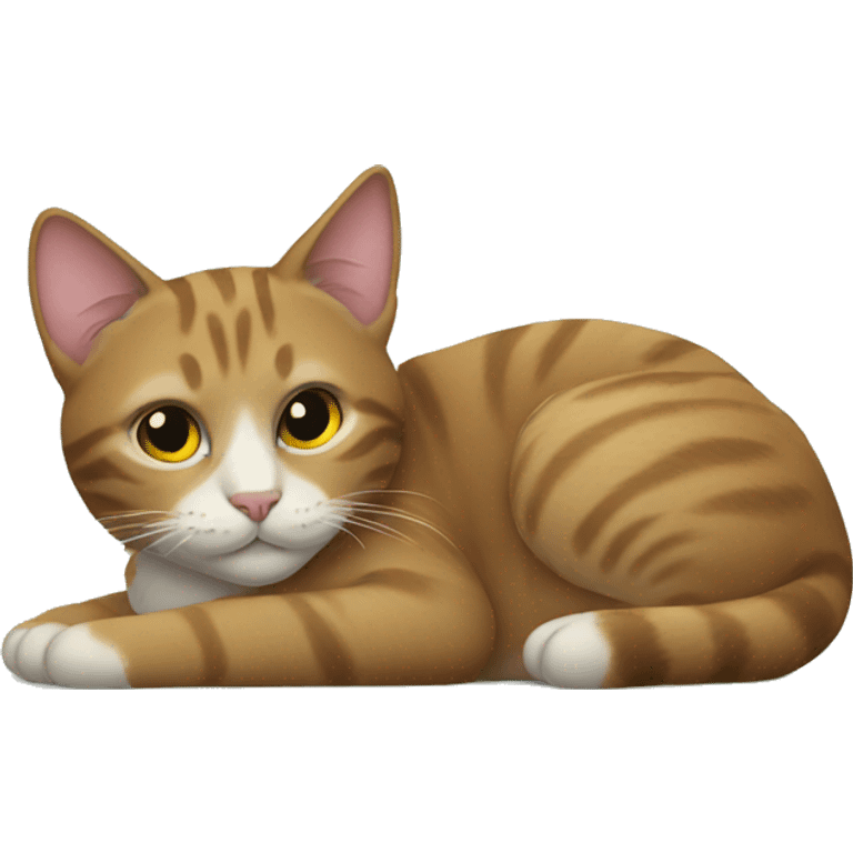 Cat lying down emoji