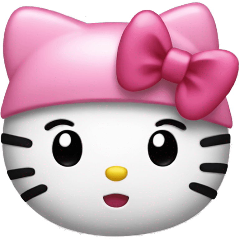 Hello kitty with bow  emoji