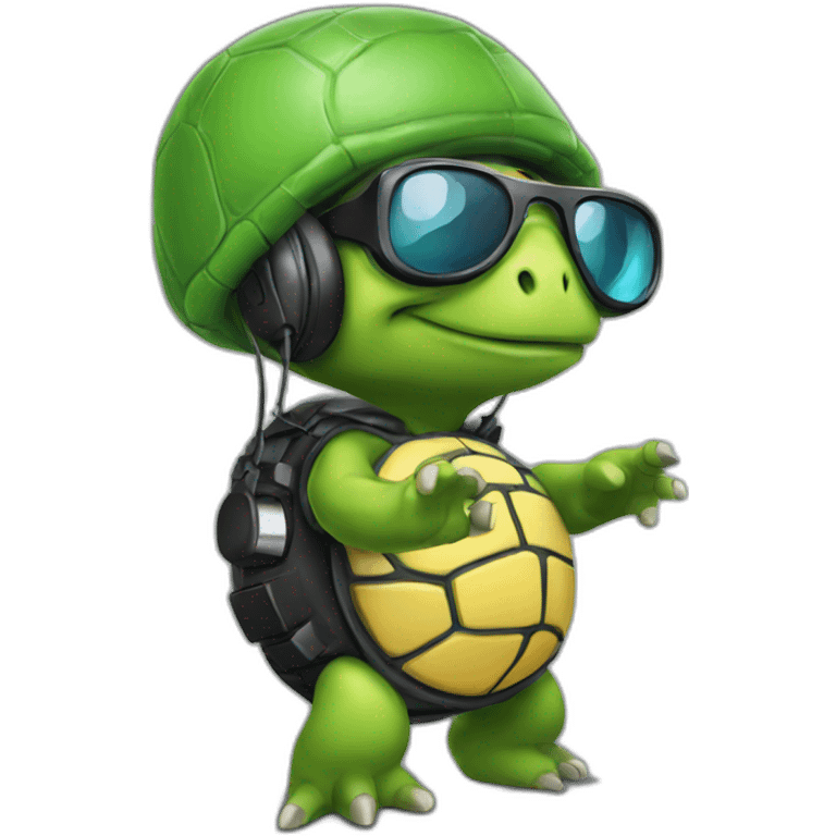 Dj turtle emoji