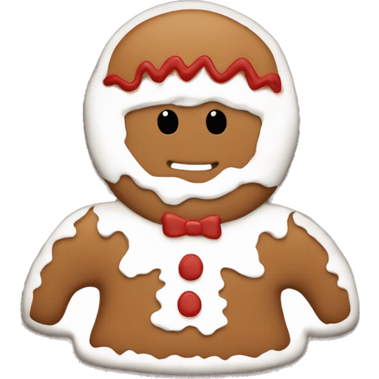 Minimalistic Gingerbread man￼ emoji