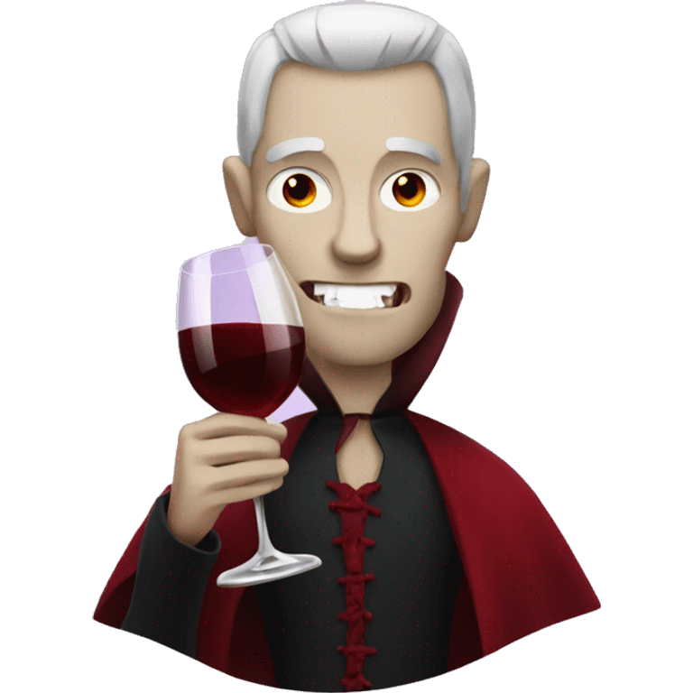 vampire with wine emoji