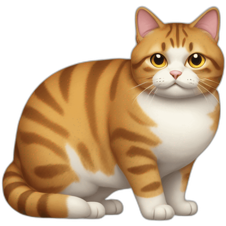 overweight oren cat emoji