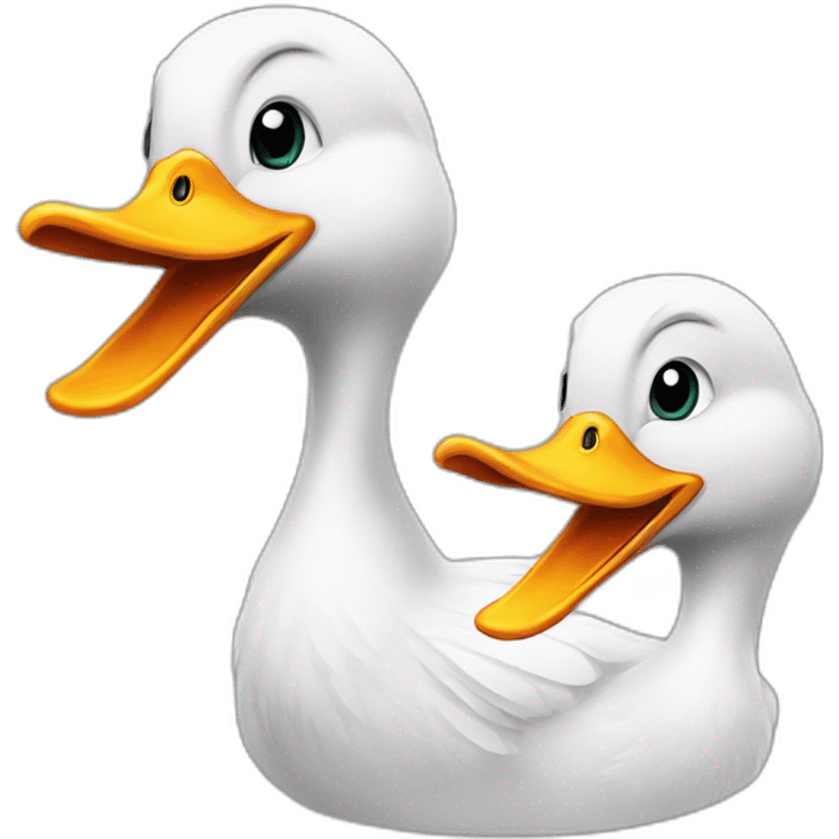 Duck VS goose emoji