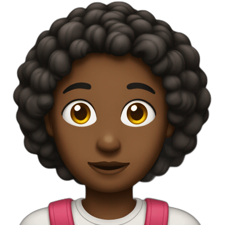 negra cacheada emoji