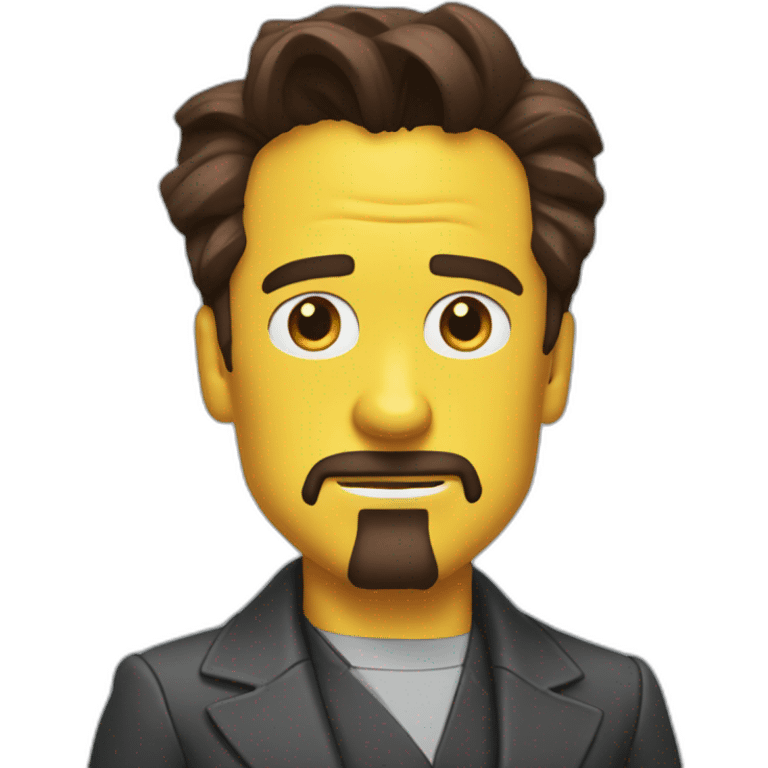 Tony stark simpson  emoji