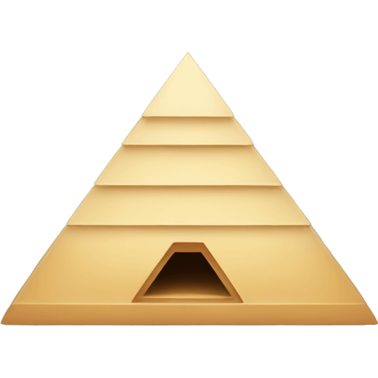 a pyramid that is upside down emoji