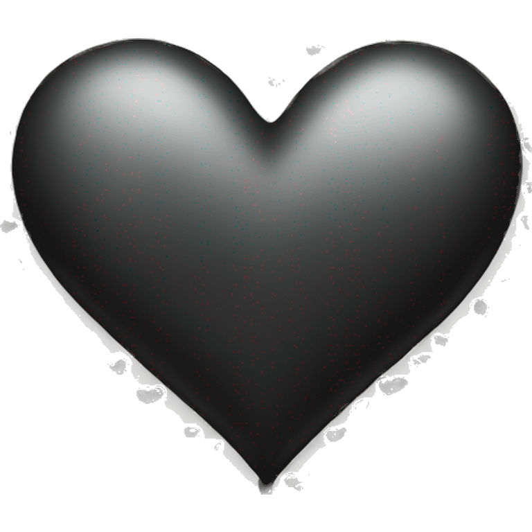 a big black heart and many small hearts around it emoji