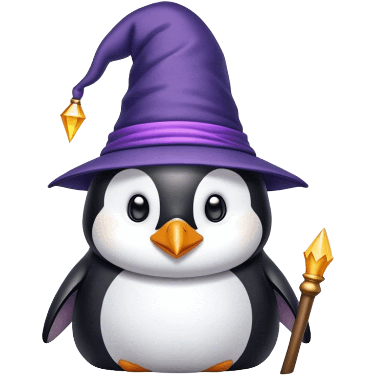 Penguin Wizard emoji