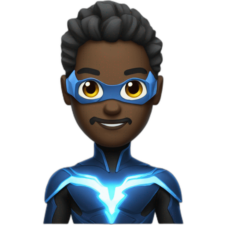 Bionic black lightning emoji