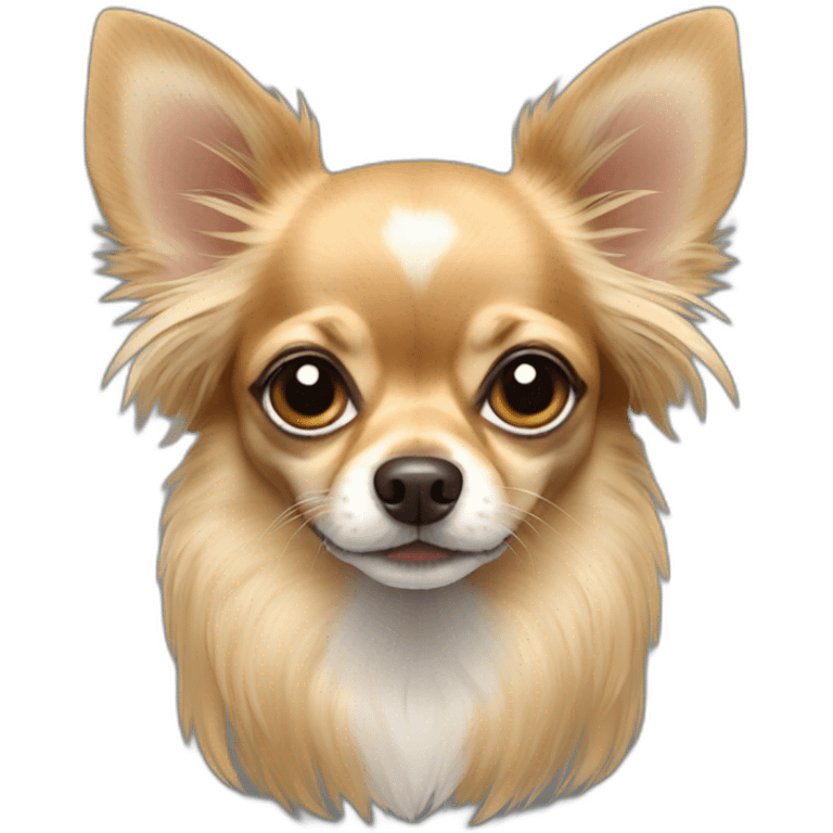 Long hair fawn chihuahua emoji