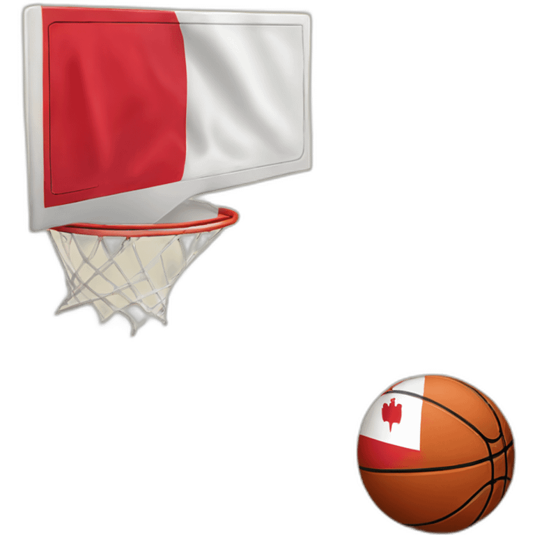 basketball with polish flag emoji