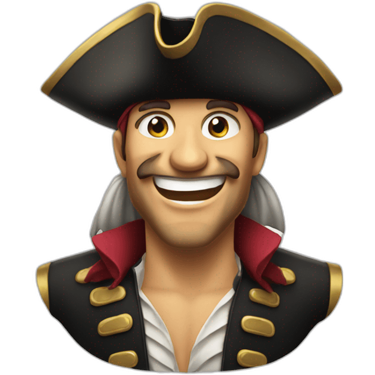 Grinning pirate Face emoji