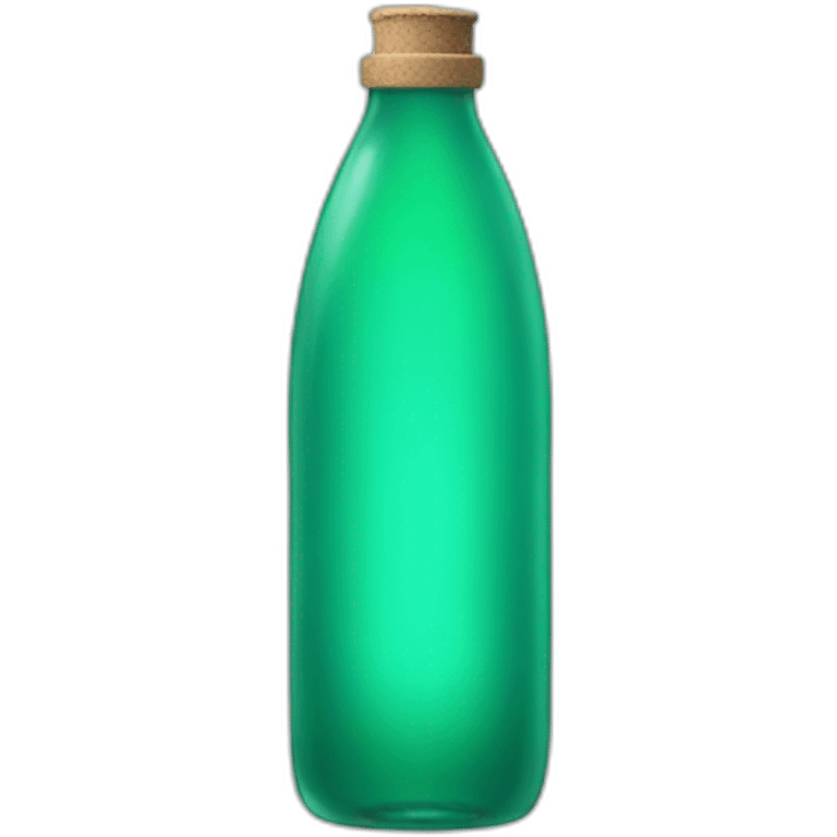 bottle with green water emoji