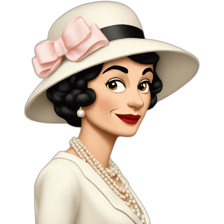 coco chanel mirando de perfil emoji