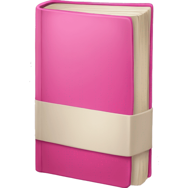 Pink book emoji