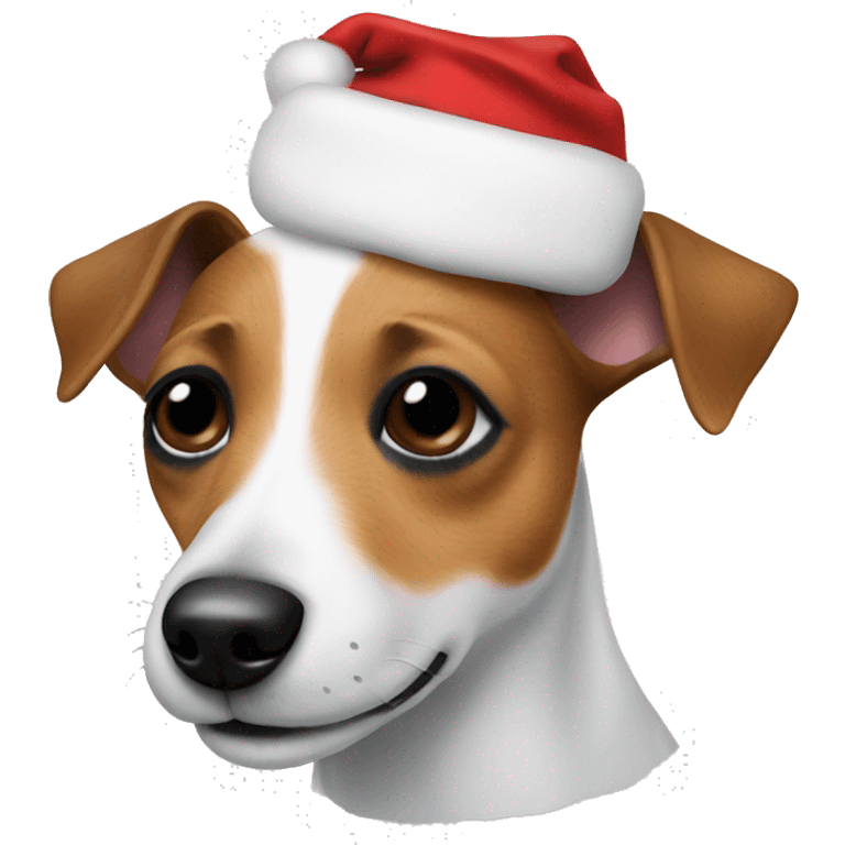 Christmas Jack Russell  emoji