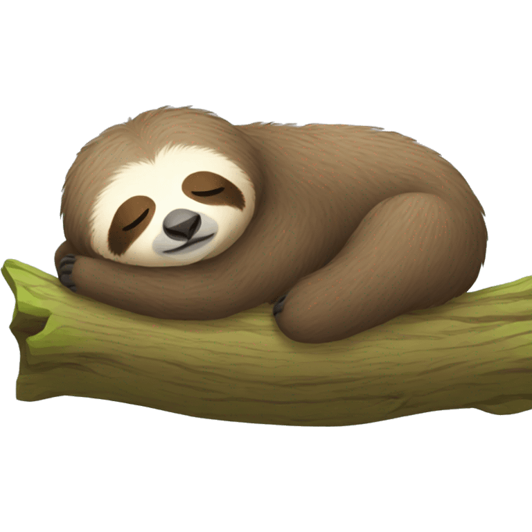 Sleeping sloth emoji