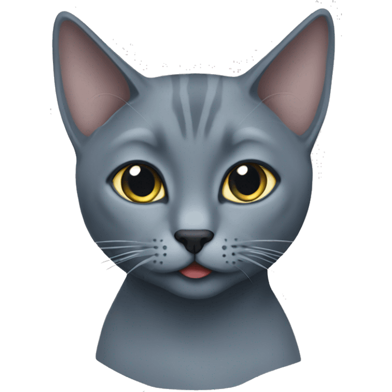 russian blue cat emoji