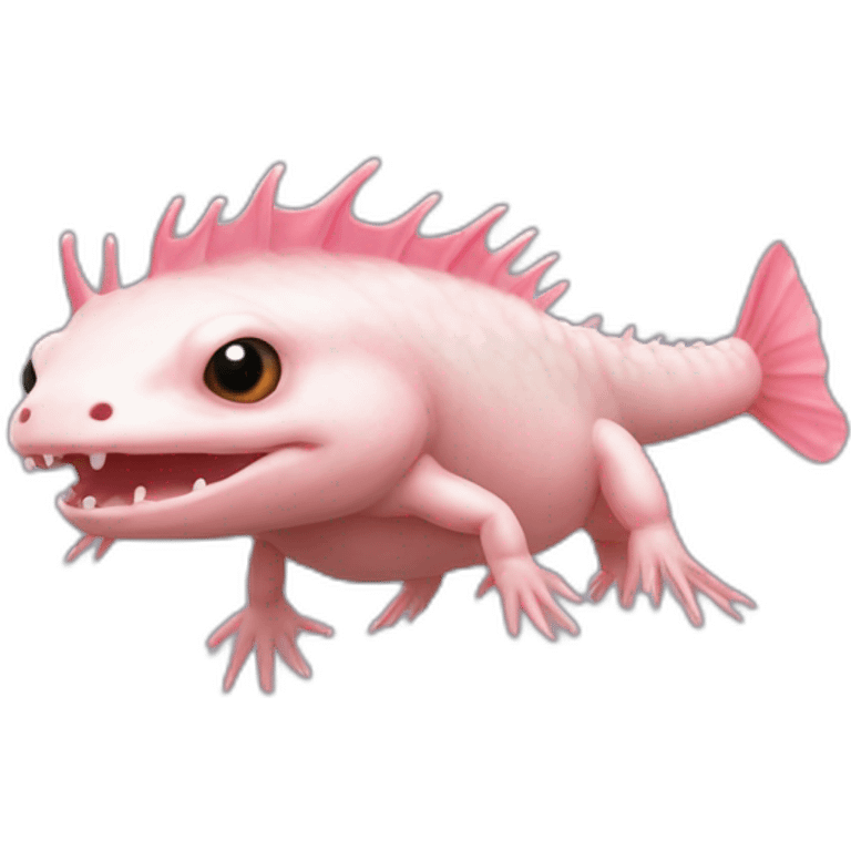 Axolotl qui se battent emoji