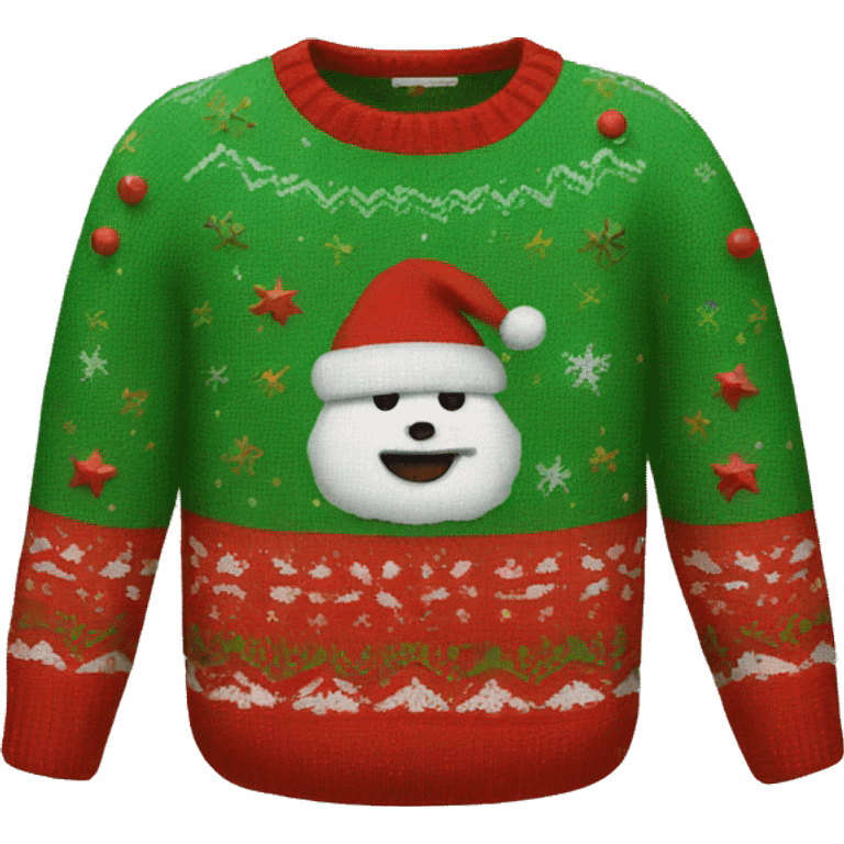 Christmas sweater emoji