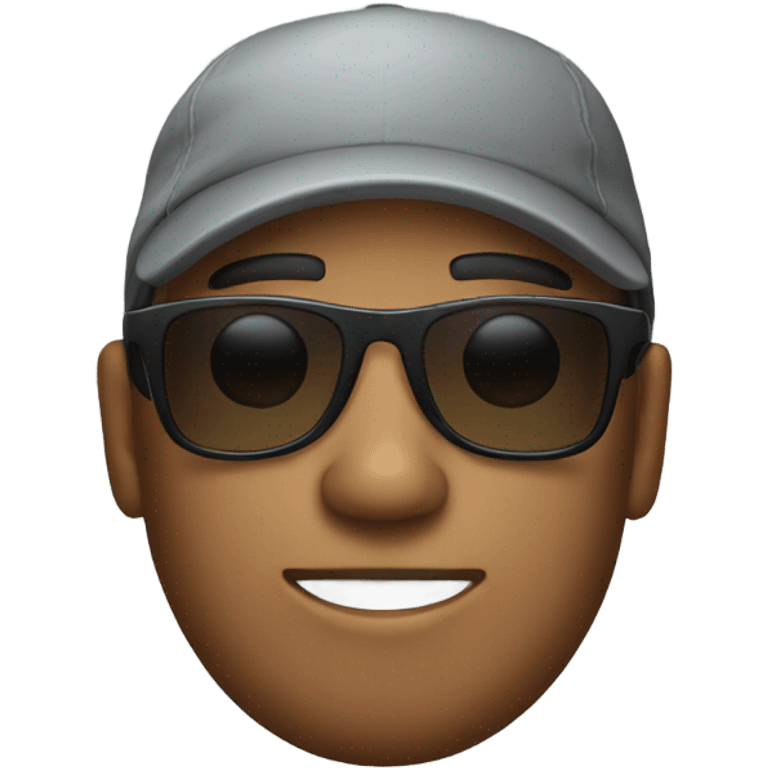 guy with sunglasses and a sideways cap emoji