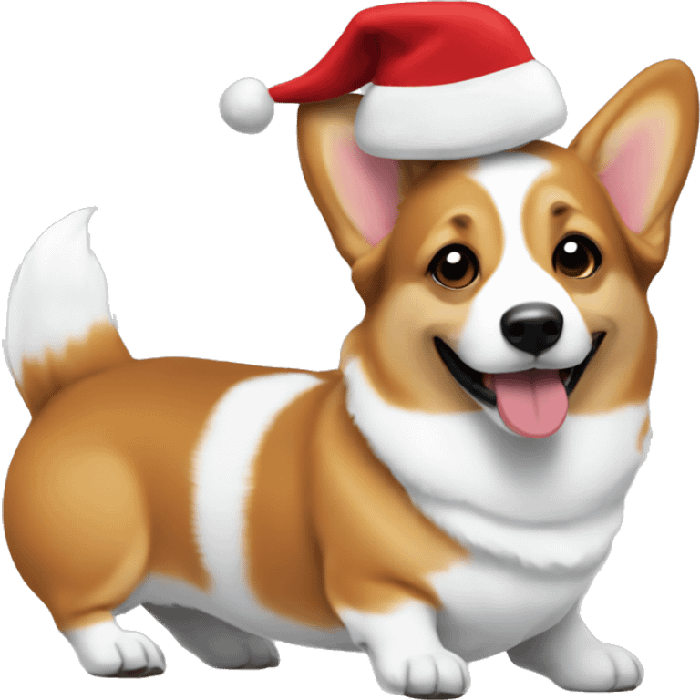 corgi christmas  emoji