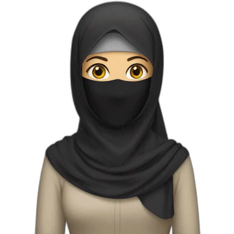 Femme en niqab emoji