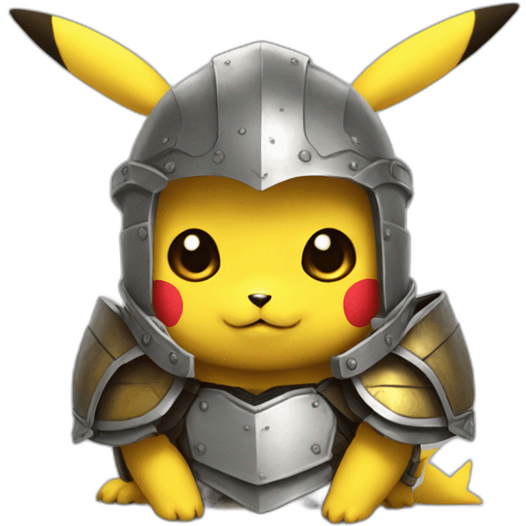 Pikachu in armor emoji