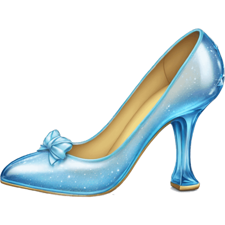 Cinderella glass shoes emoji