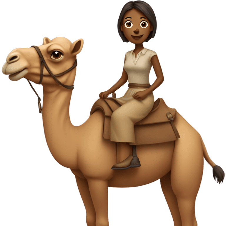 Louise on a camel emoji