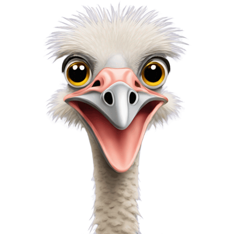 Silly ostrich  emoji