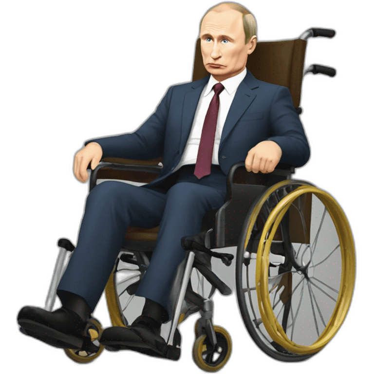 Sad vladimir putin fresh meatcube golden wheelchair emoji