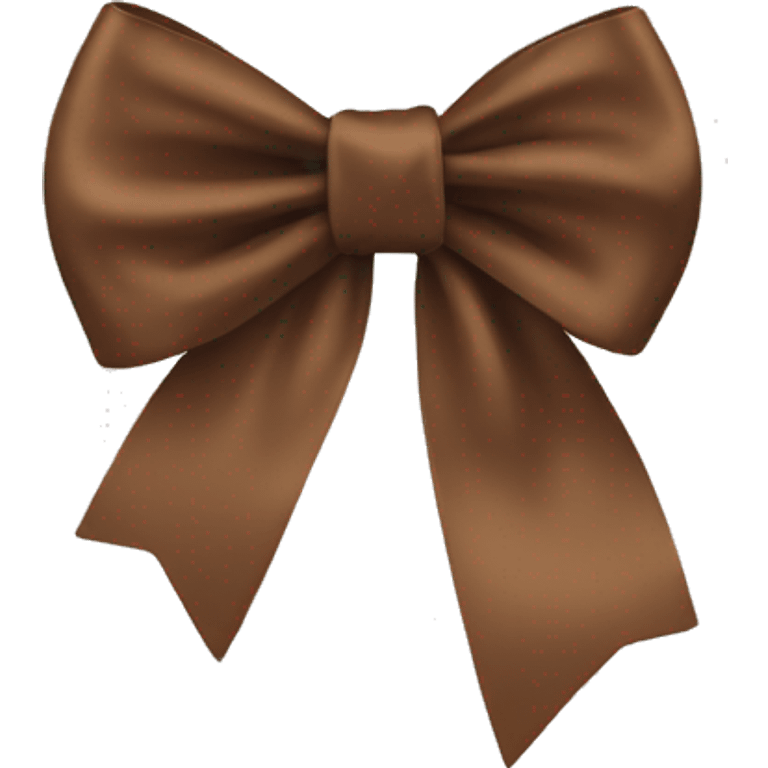 brown satin bow emoji