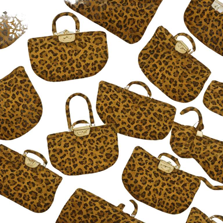 leopard print purse emoji