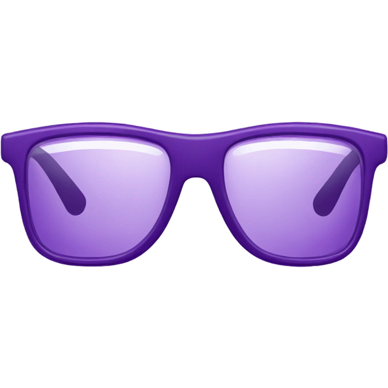 Purple lecture glasses emoji