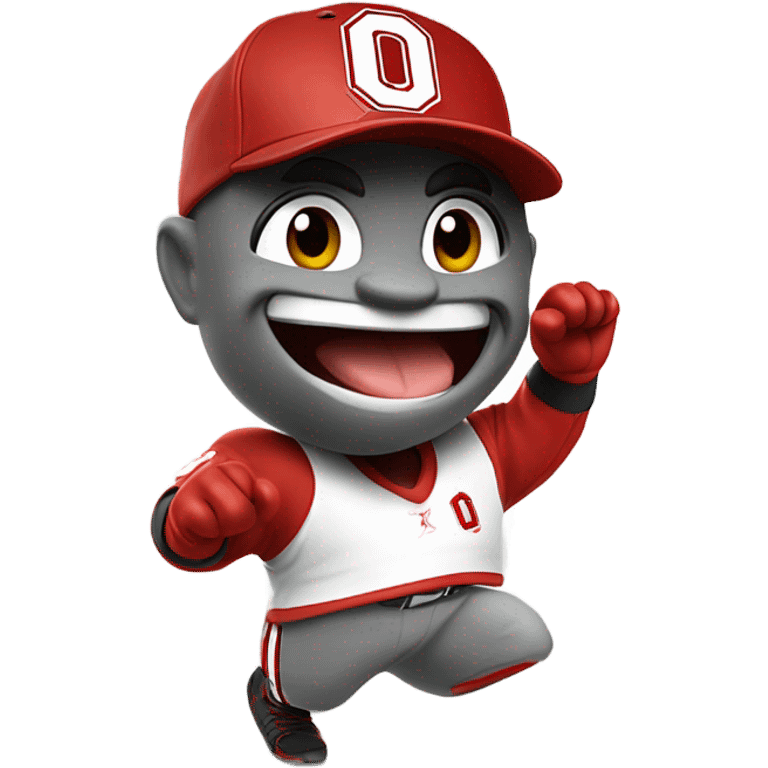 OSU brutus mascot dancing emoji